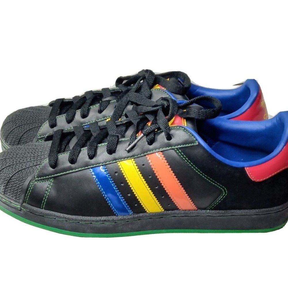Adidas Original Superstar Shell Low Sneakers Mens Size 10. Shoes Black - Picture 5 of 12